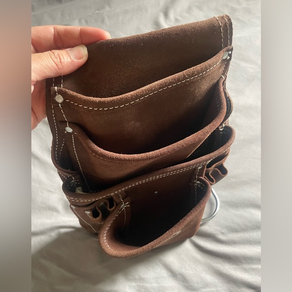 McGuire Nicholas Suede Leather Tool Pocket Belt - Picture 5 of 6